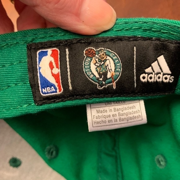 BOSTON CELTICS Adidas baseball hat cap lid adjustable strap OSFM basketball NBA - Picture 3 of 5